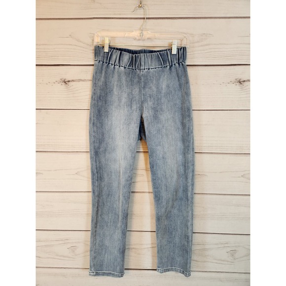 Soft Surroundings Womens Blue Mid Rise Elastic Waist Ankle Jegging Jeans Size XS - Picture 1 of 7